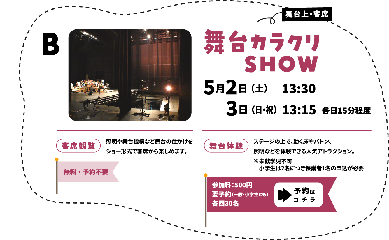 舞台からくりショー