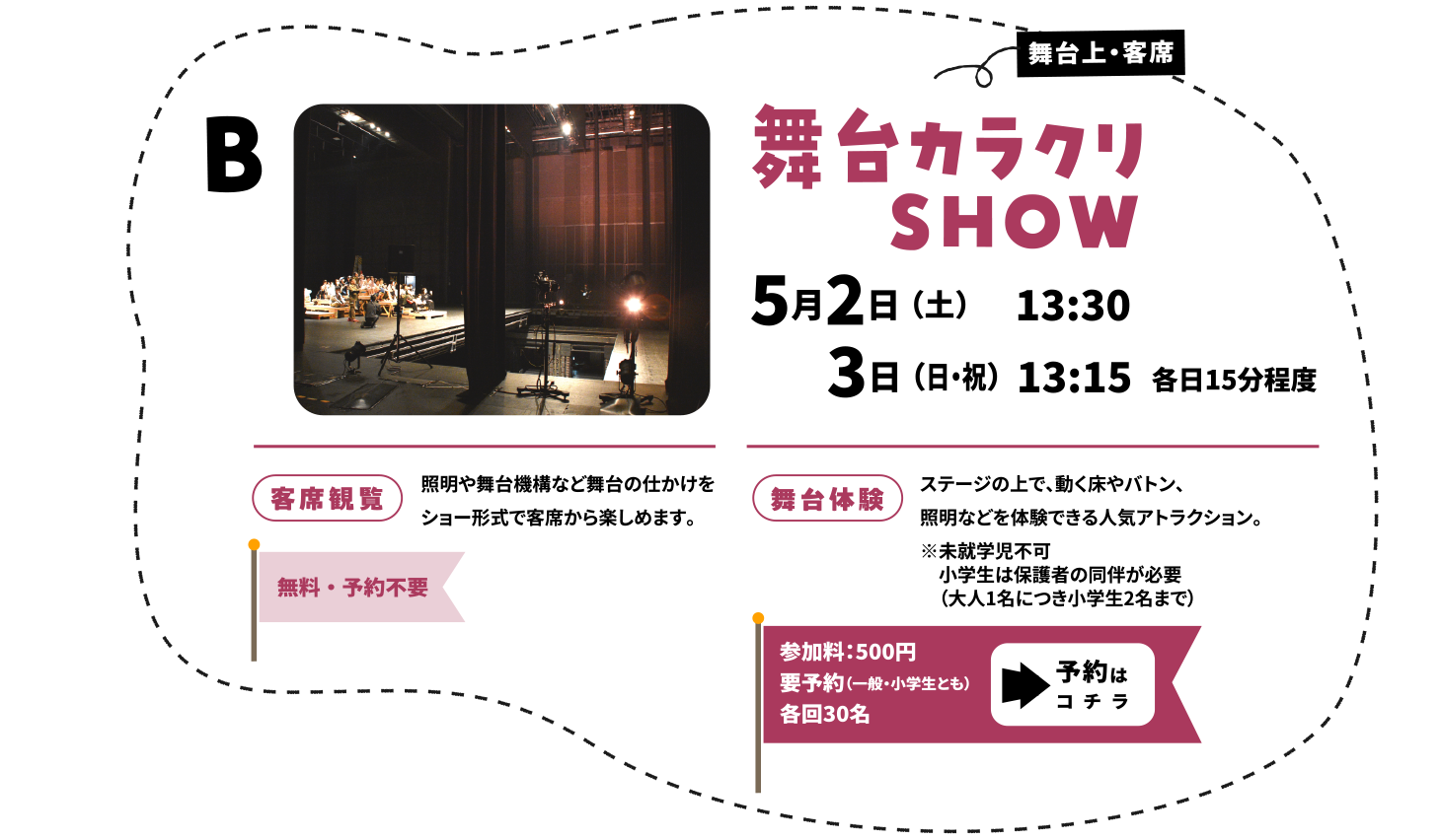 舞台からくりショー